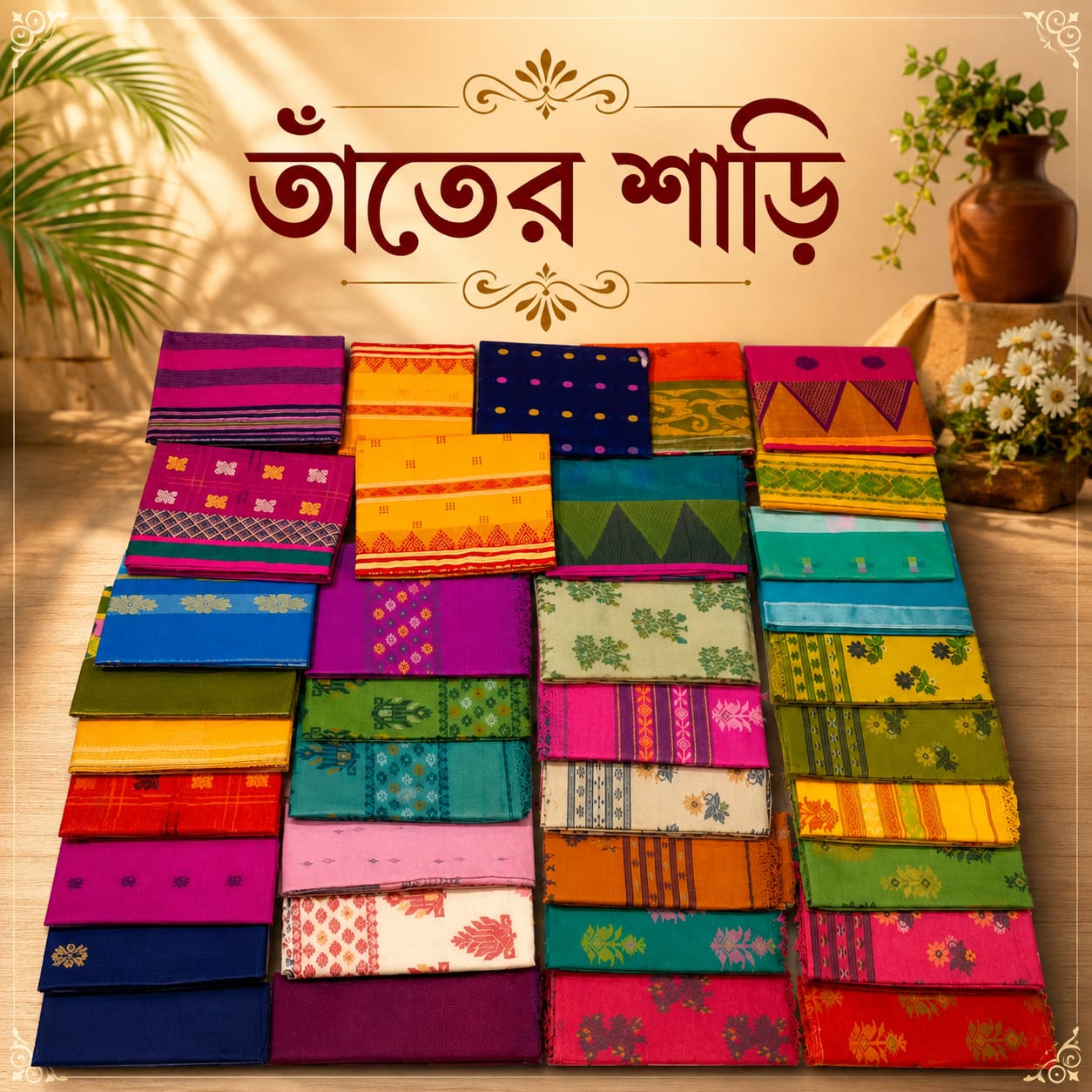 Bengali tant saree